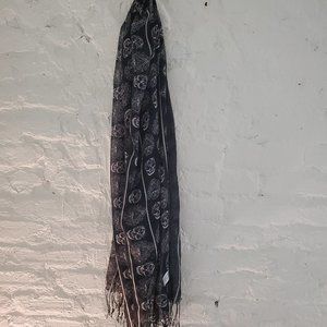 Black and White Day of the Day Skull Scarf